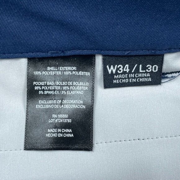 32 Degrees Cool Stretch Performance Pants W34 L30 Navy a1187 - Picture 4 of 6